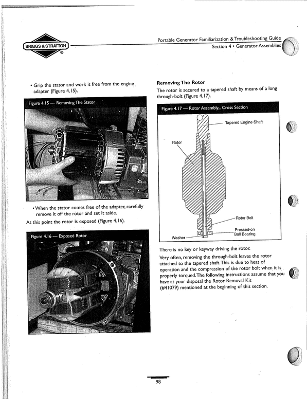 Product picture Rotor Removal Information for Briggs Generators